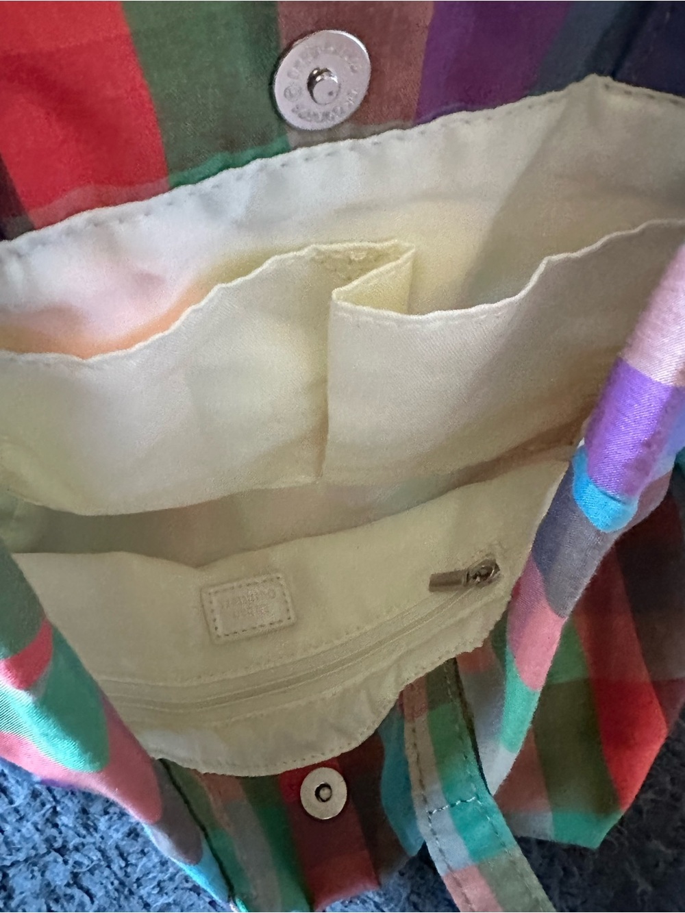 Urban Outfitters Plaid Small Handbag Purse Tote - Picture 7 of 8